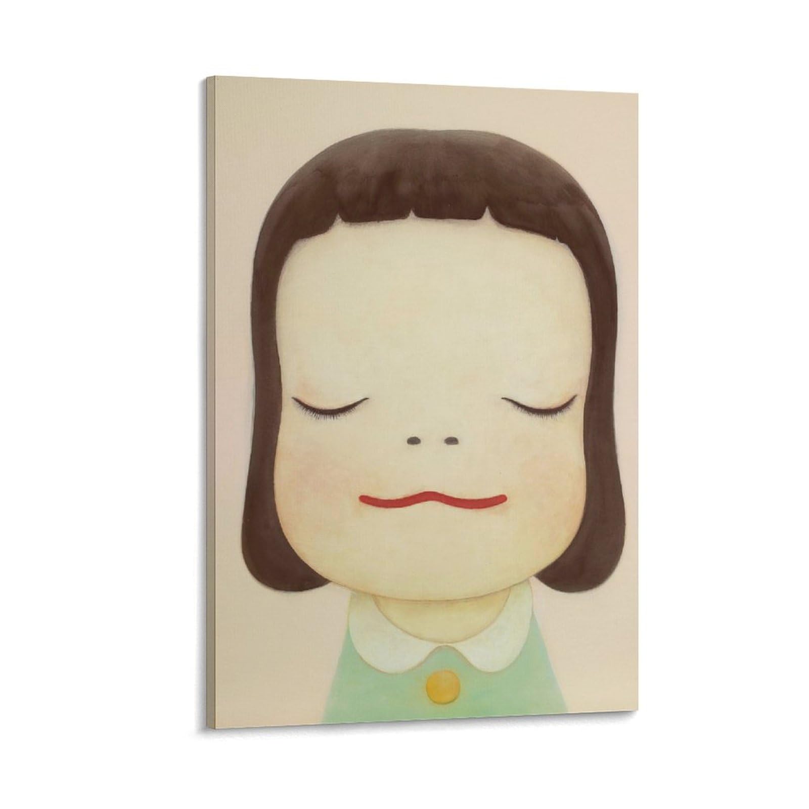 奈良美智 インテリア 現代アート 複製画 印刷 額 C Amazon.co.jp: 奈良美智 油絵 クールの印刷 複製画 絵画 アート